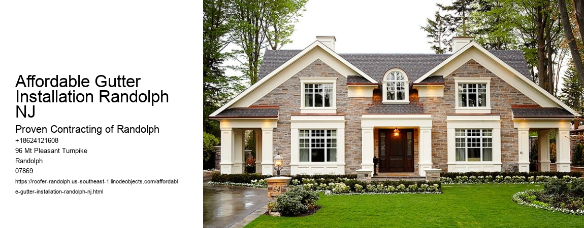 Affordable Gutter Installation Randolph NJ